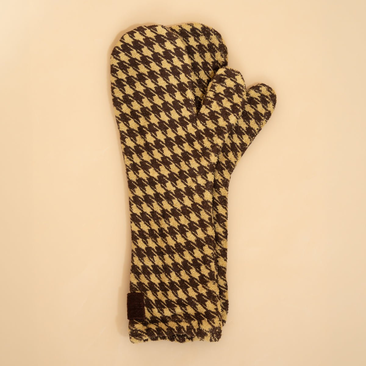 Dog Drying Mitts - Houndstooth - Ruff and Tumble