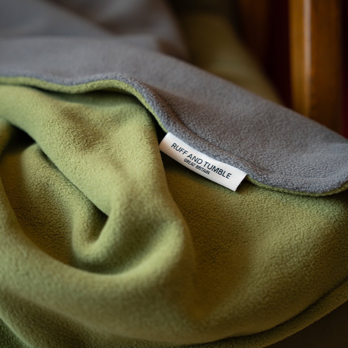 Fleece Dog Blanket - Moss & Storm - Ruff and Tumble