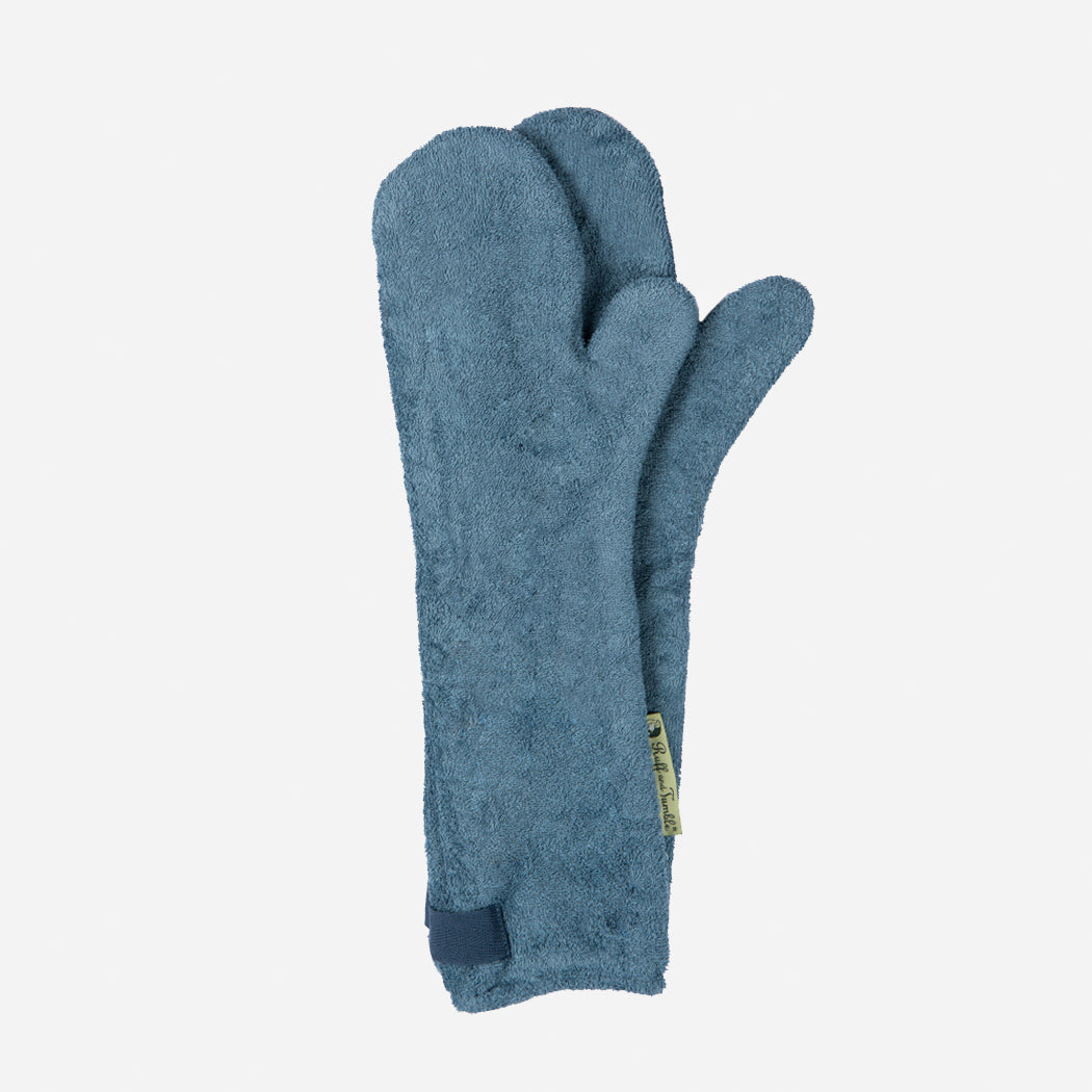 Dog Drying Mitts - Sandringham Blue