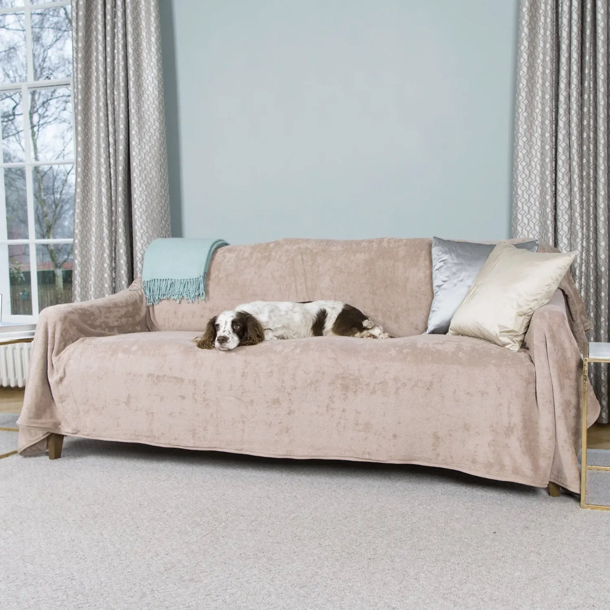 Sofa Throw - Mink - Ruff and Tumble