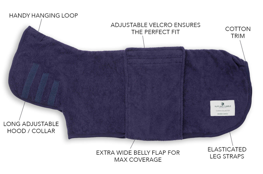 Shop Dog Coats Quality Dog Drying Coats From Ruff & Tumble