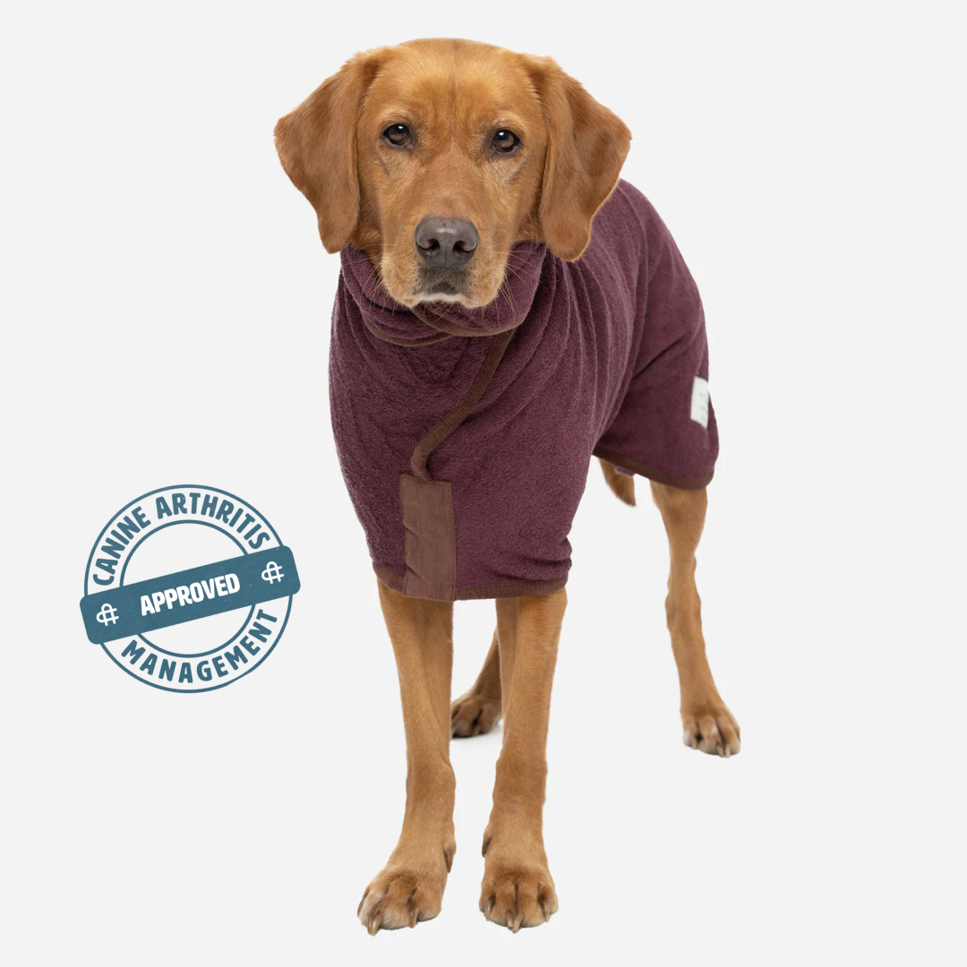 NEW Country Dog Drying Coat - Burgundy