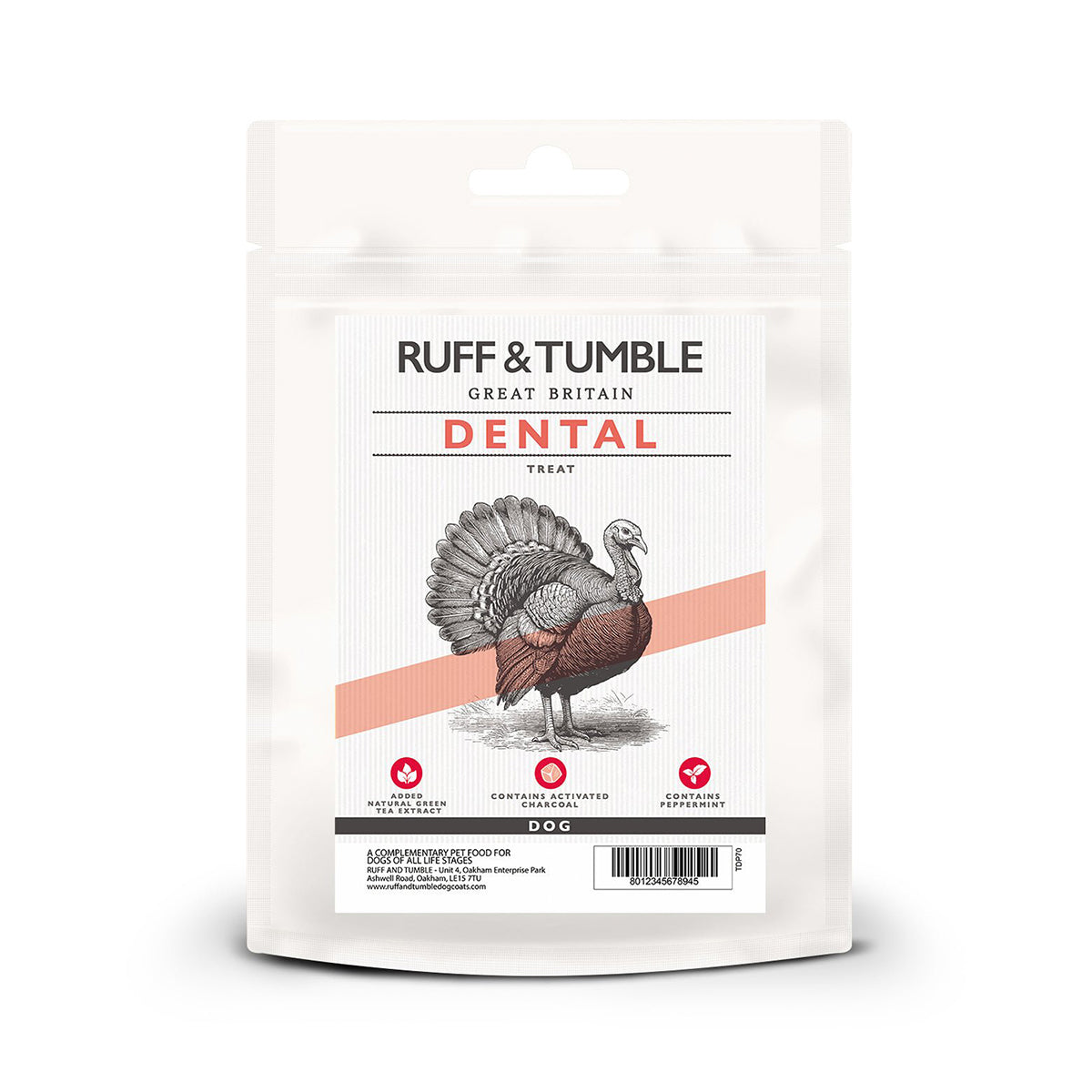 Dental Dog Treats with Turkey, Wild Boar and Sweet Potato Ruff and Tumble 