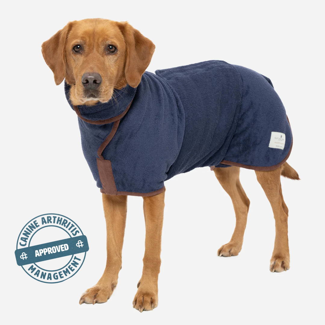 NEW Country Dog Drying Coat - French Navy