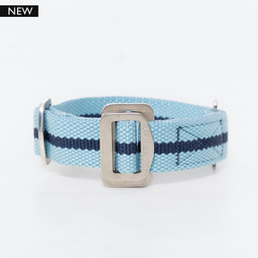 All-Terrain Canvas Collar - Sky Blue / Navy Ruff and Tumble 