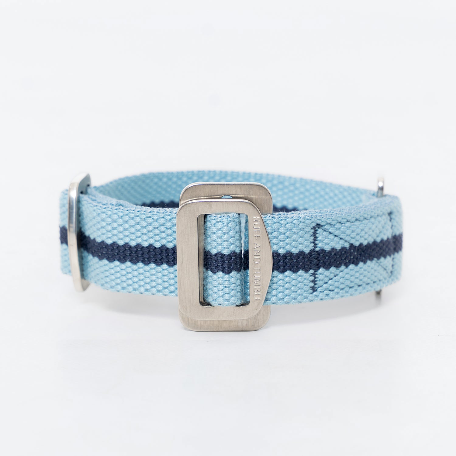 All-Terrain Canvas Collar - Sky Blue / Navy Ruff and Tumble 