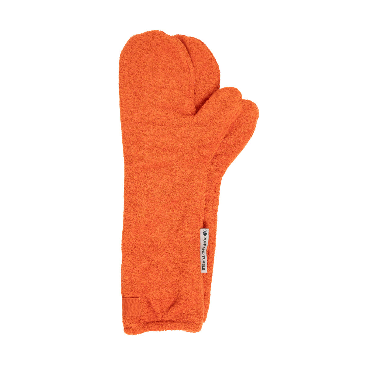 Dog Drying Mitts - Tangerine