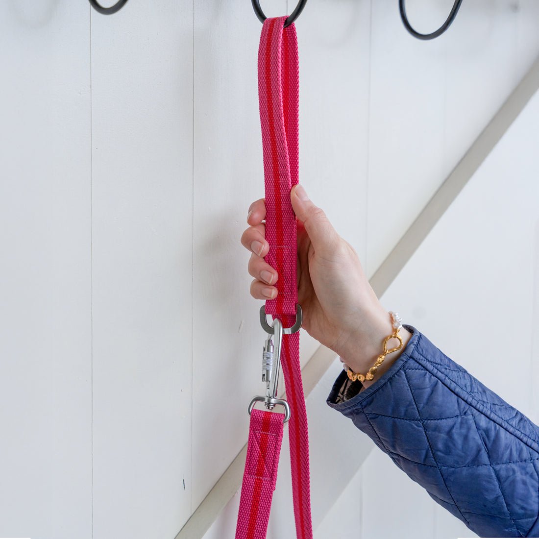 All - Terrain Canvas Lead - Fuchsia / Scarlett - Ruff and Tumble