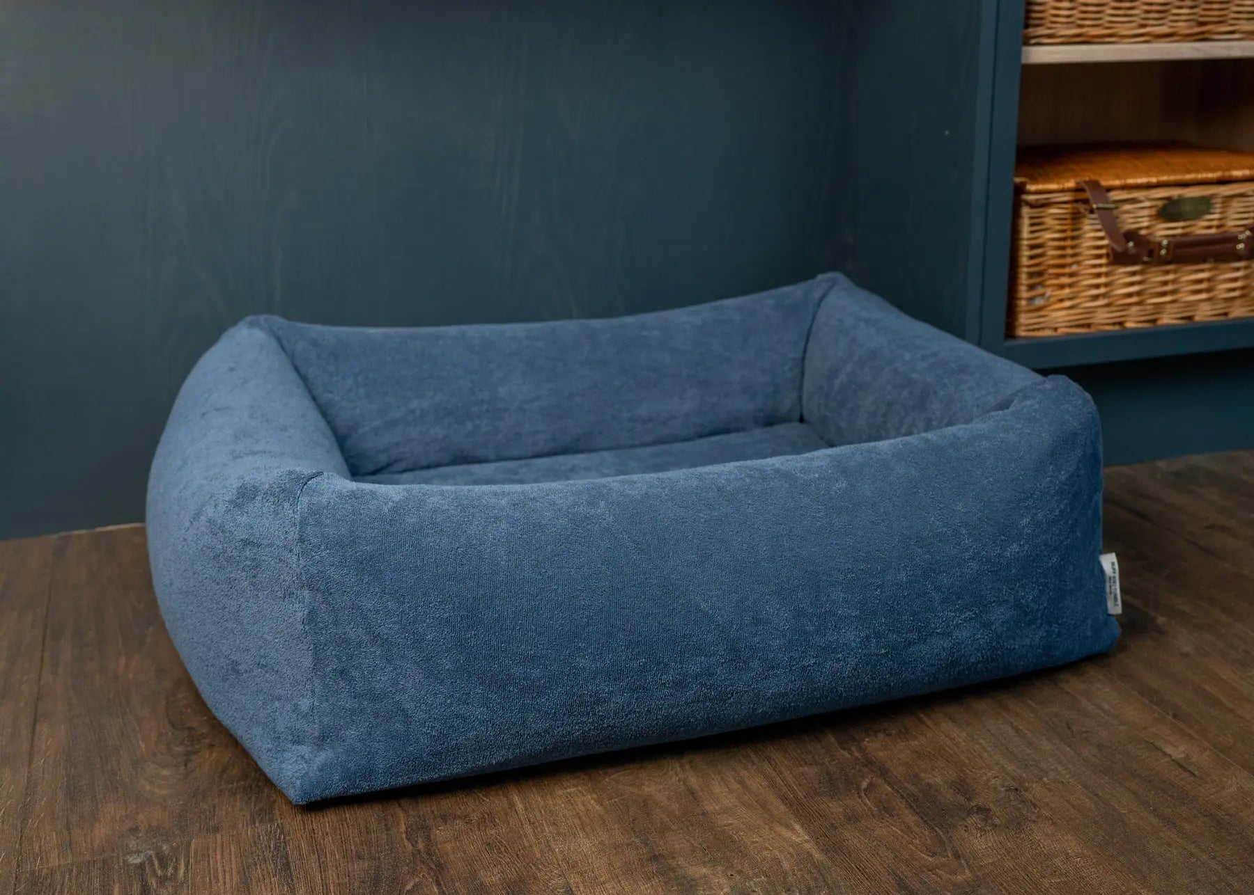 Burnham Bolster Towelling Bed Cover - Denim - Ruff and Tumble