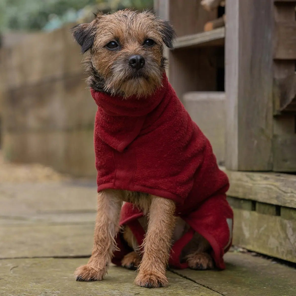 Classic Dog Drying Coat - Rosehip - Ruff and Tumble