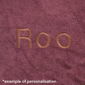 Country Dog Drying Coat - Burgundy - Ruff and Tumble