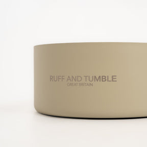 Double-walled Stainless Steel Dog Bowl - Stone - Ruff and Tumble