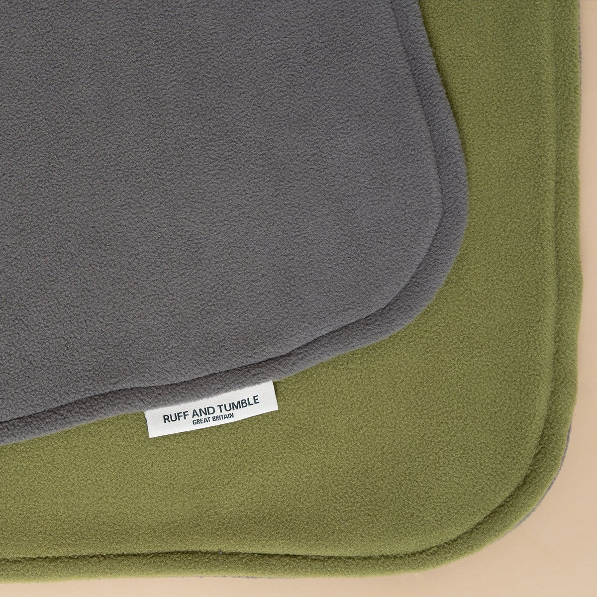 Fleece Dog Blanket - Moss & Storm - Ruff and Tumble
