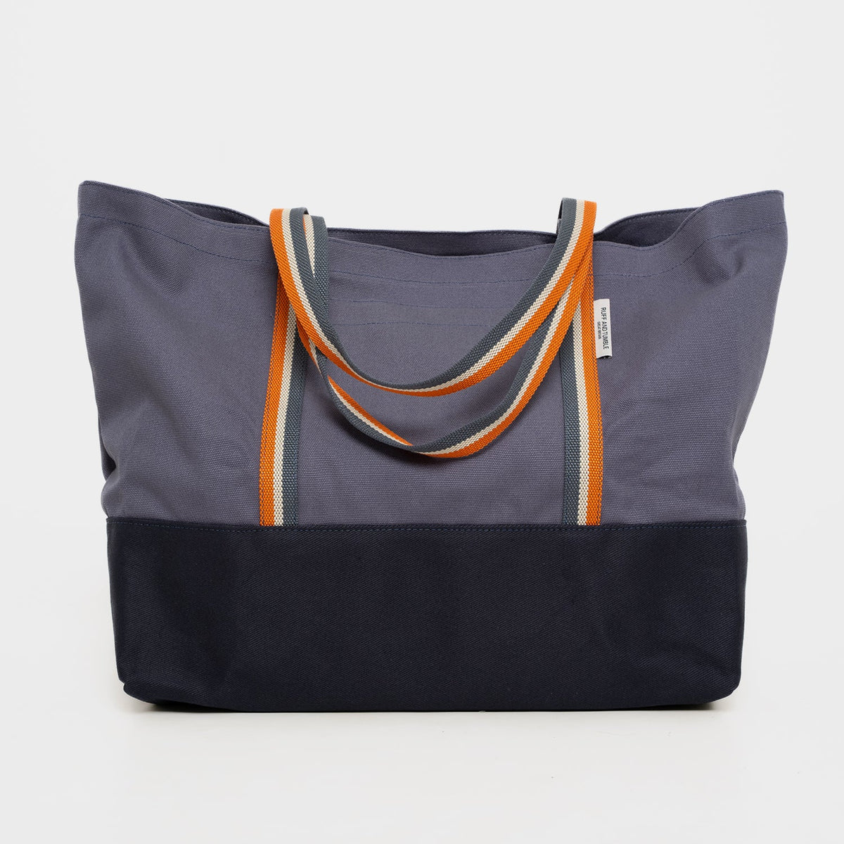 Luxury Cotton Canvas Tote Bag - Navy and Navy - Ruff and Tumble