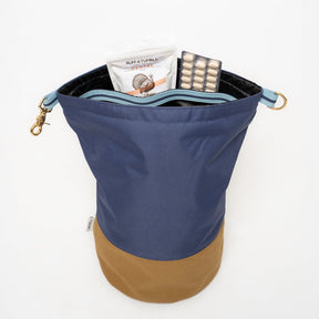 Roll-Top Kibble Travel Bag - Navy - Ruff and Tumble