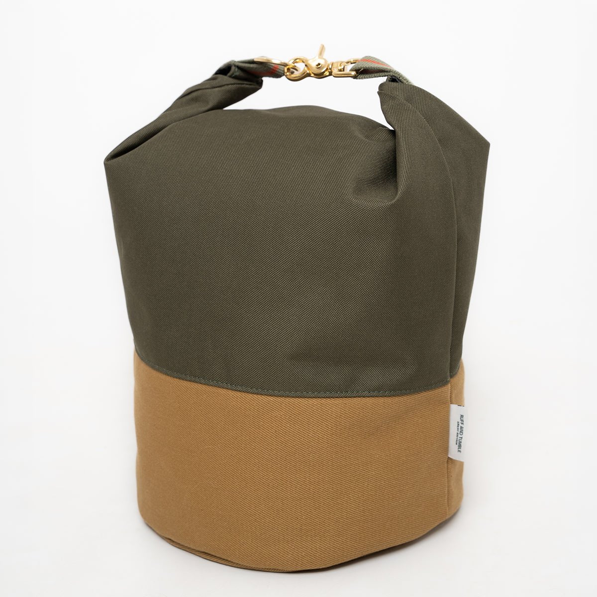 Roll-Top Kibble Travel Bag - Olive - Ruff and Tumble