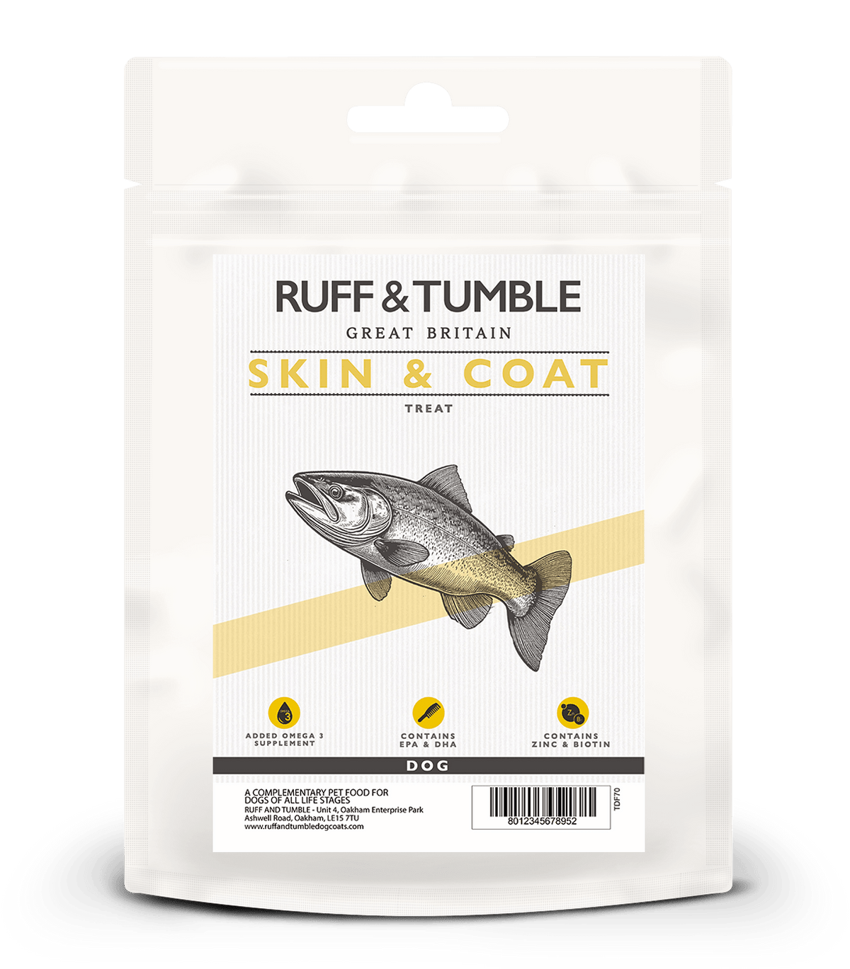 Skin & Coat Dog Treats with Salmon and Sweet Potato - Ruff and Tumble