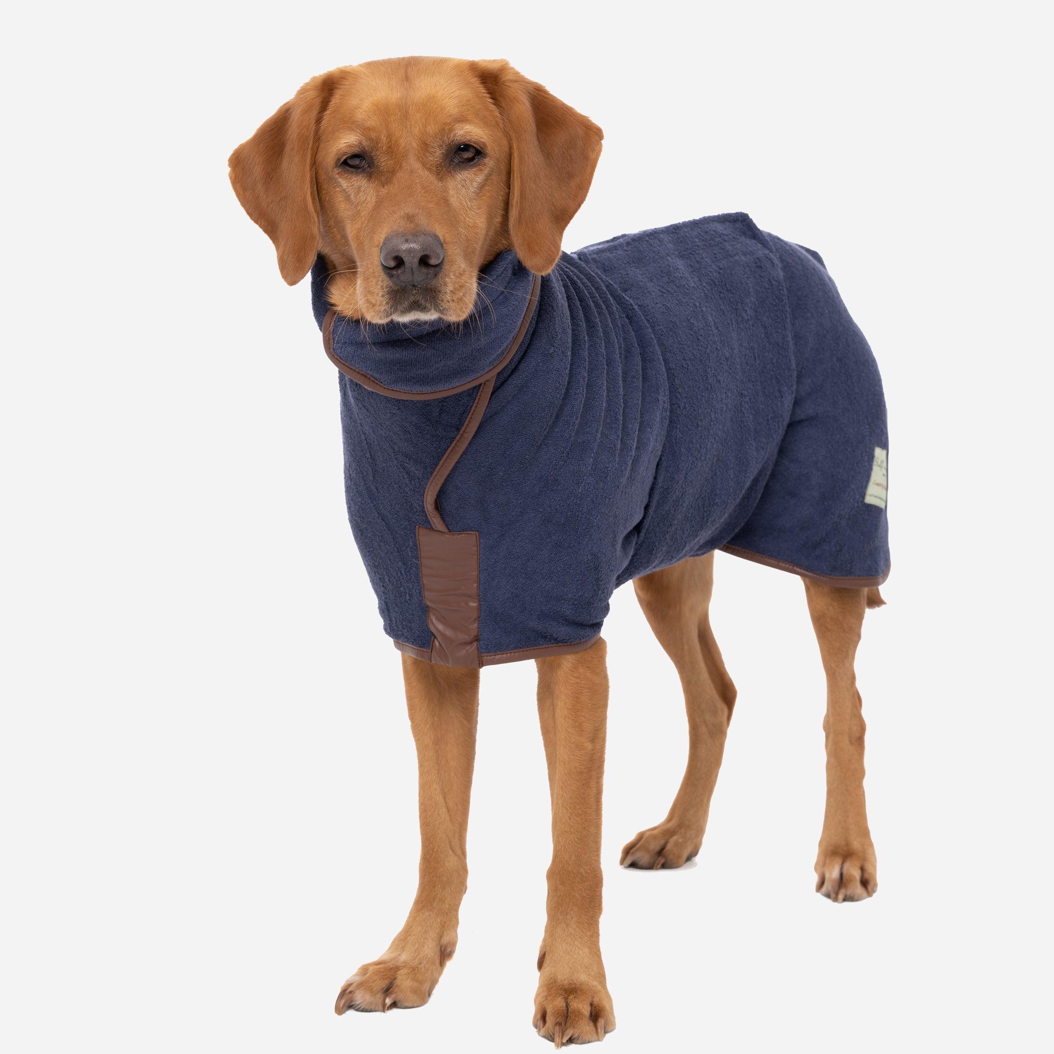 Country Dog Drying Coat - French Navy