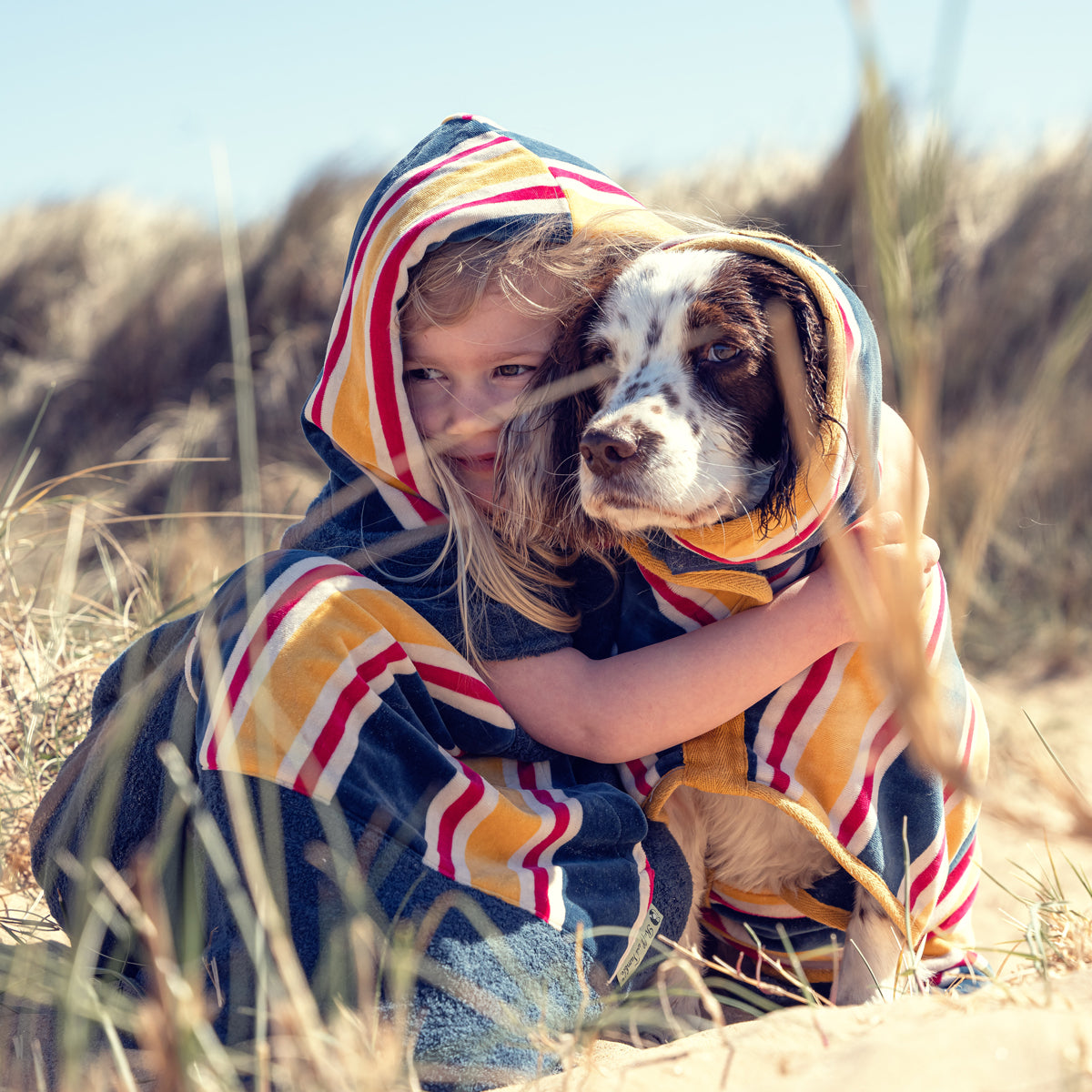 Hooded Towelling Poncho