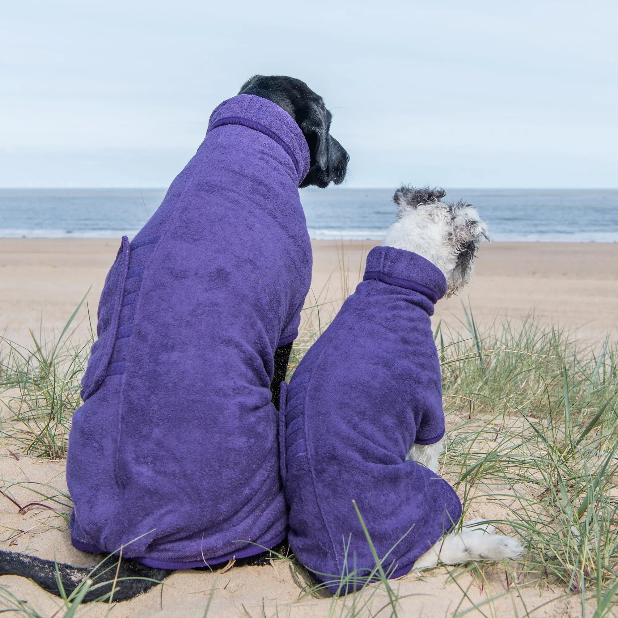 Classic Dog Drying Coat - Heather - Ruff and Tumble