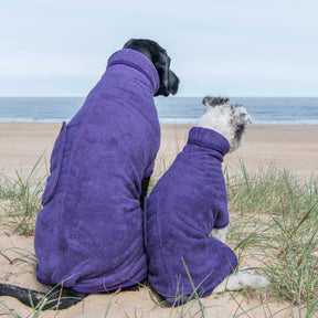 Classic Dog Drying Coat - Heather - Ruff and Tumble