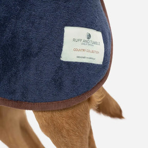 Country Dog Drying Coat - French Navy - Ruff and Tumble