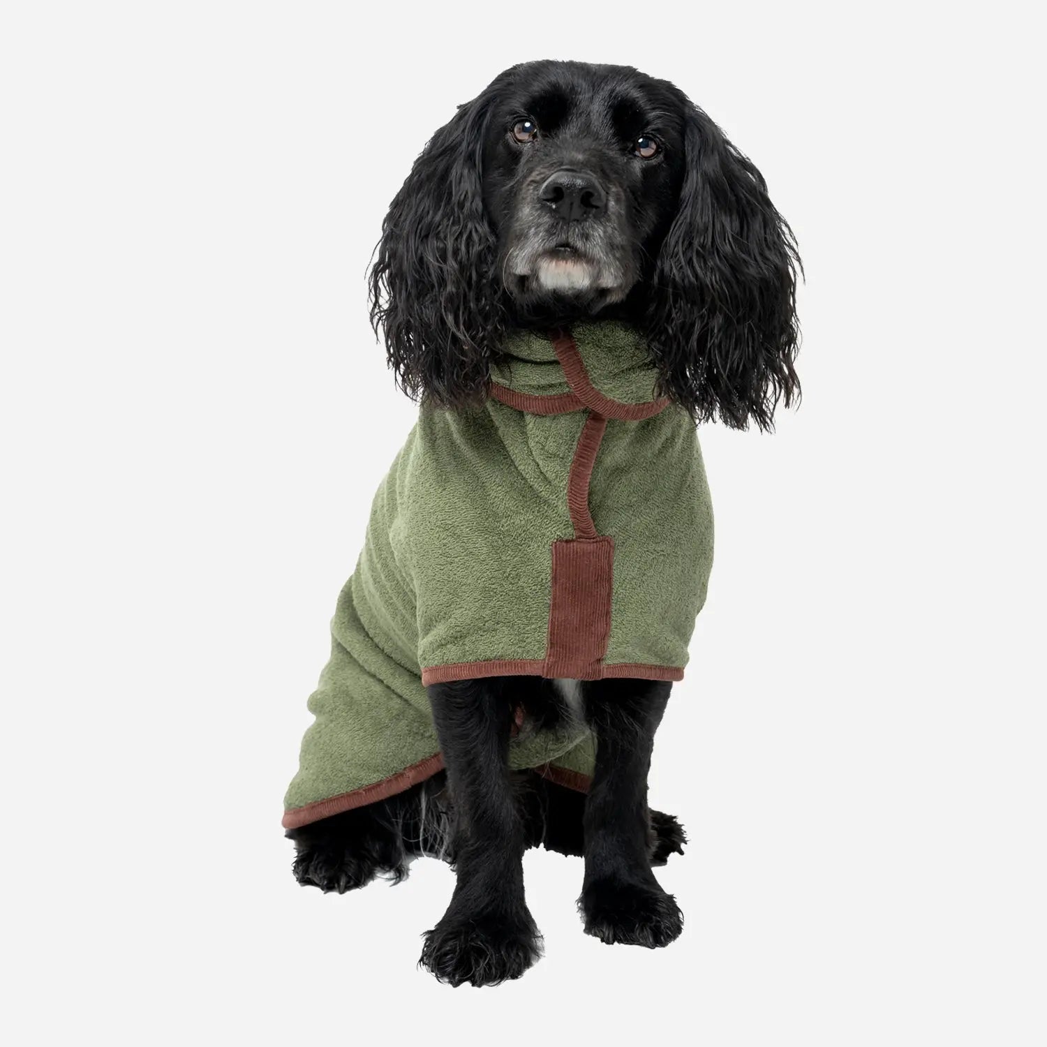 Country Dog Drying Coat - Moss - Ruff and Tumble