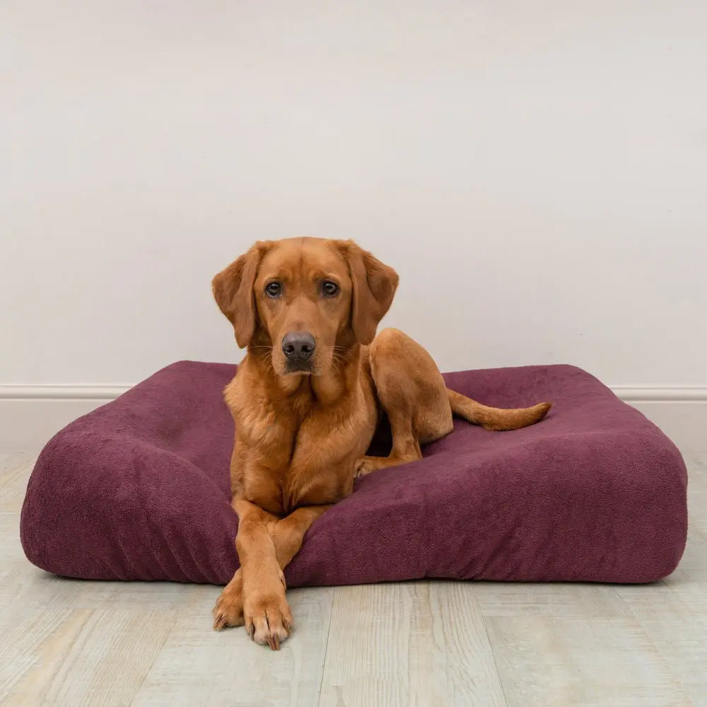 Dog Bed Cover - Burgundy - Ruff and Tumble