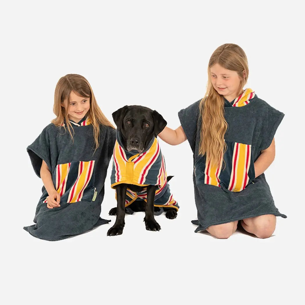 Hooded Towelling Poncho - Ruff and Tumble