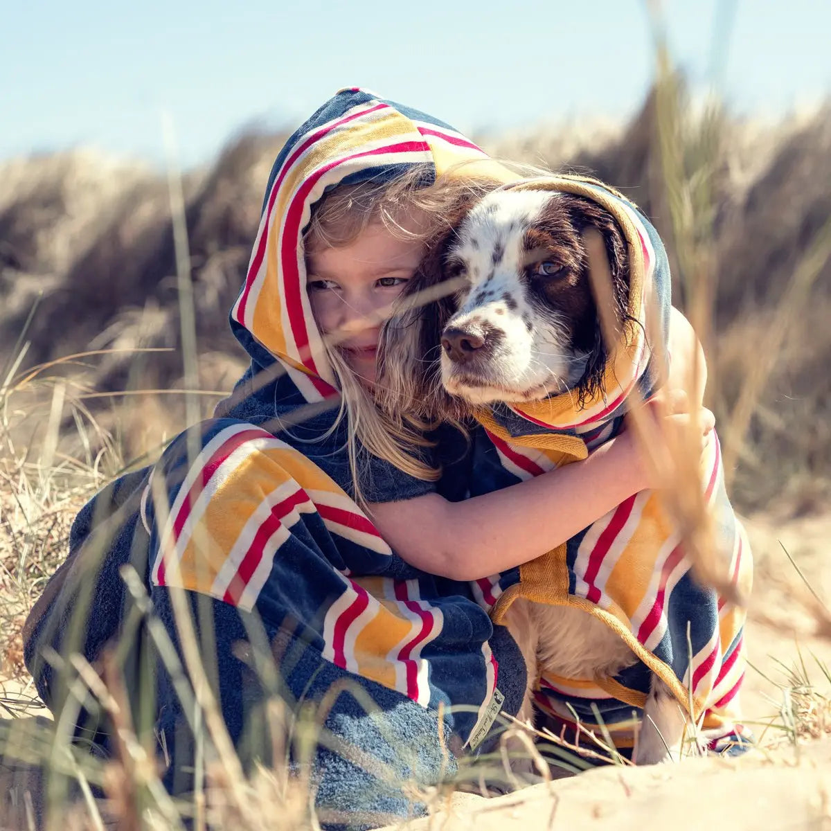 Hooded Towelling Poncho - Ruff and Tumble